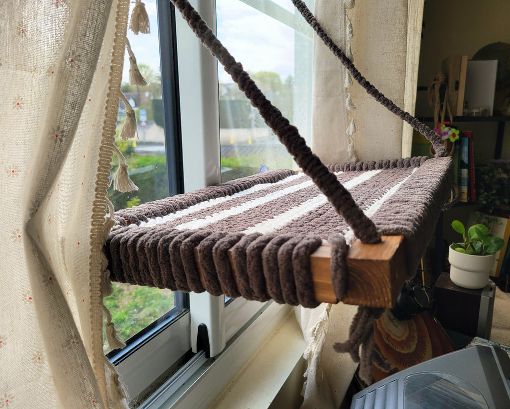 Hamac de fenêtre pour chat -Rayé-