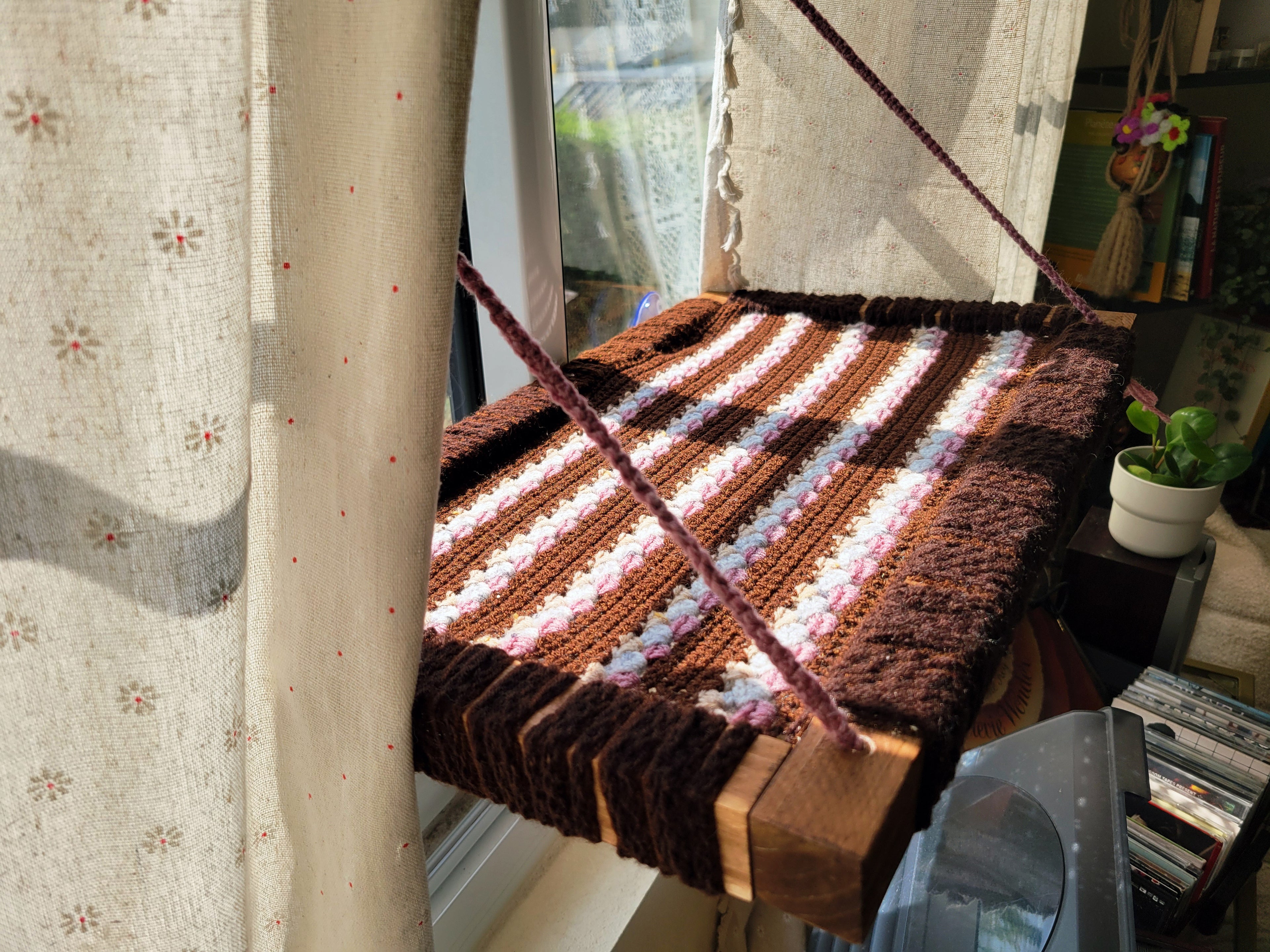 Hamac de fenêtre pour chat -Tulipe-