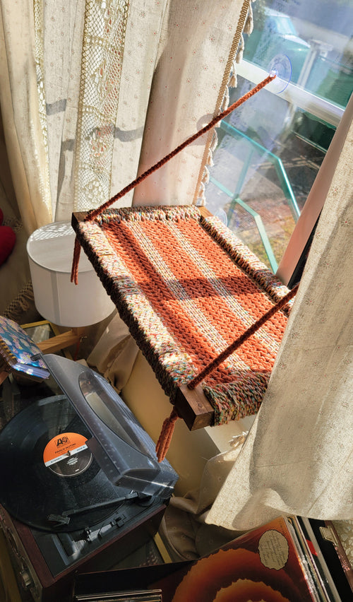 Hamac de fenêtre pour chat  -Rayé-
