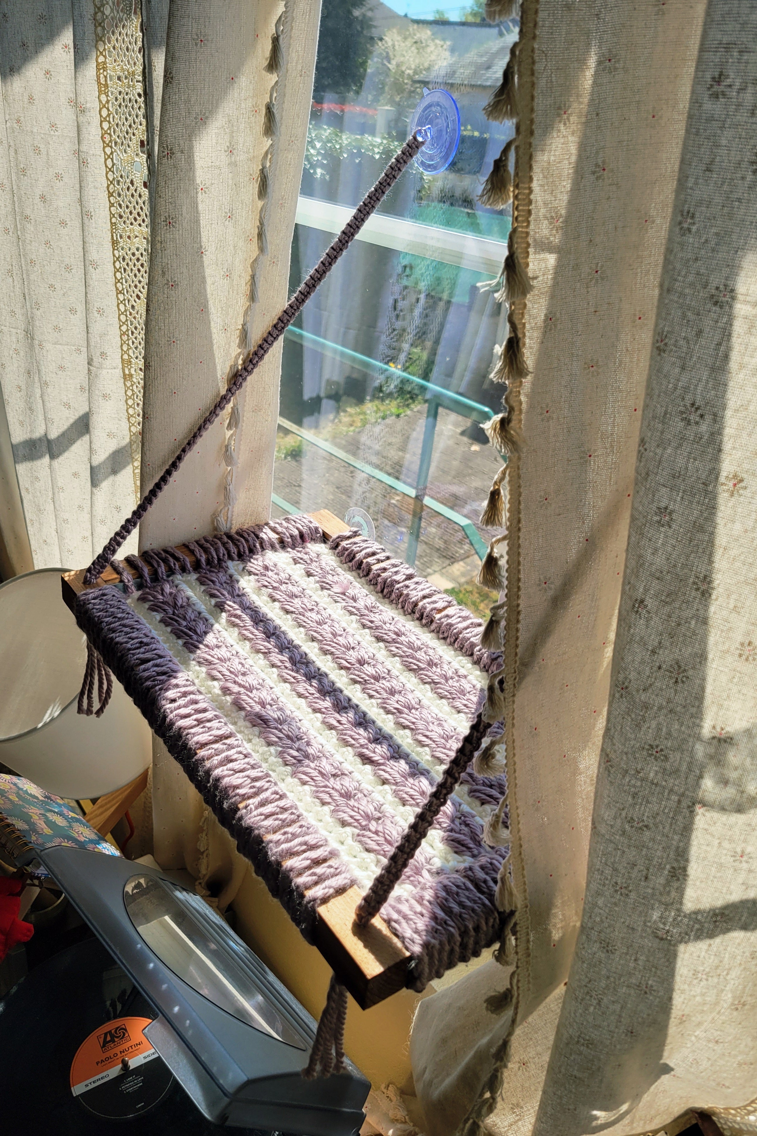 Hamac fenêtre modèle "Torsadés"