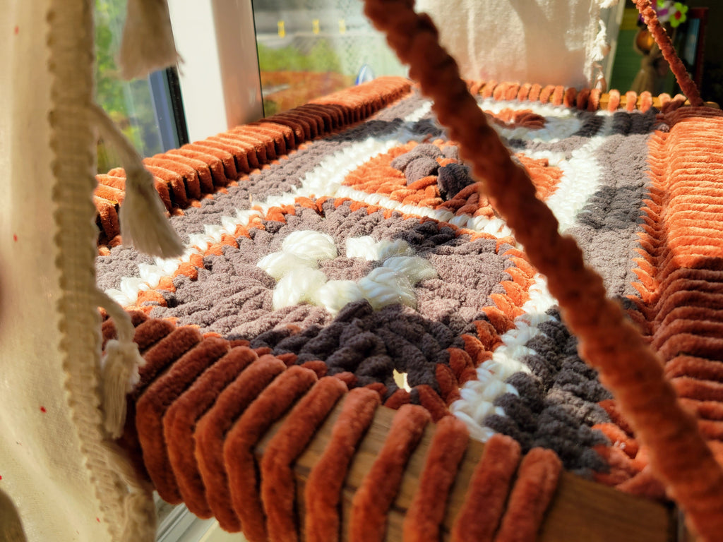 Hamac de fenêtre pour chat -Printemps-