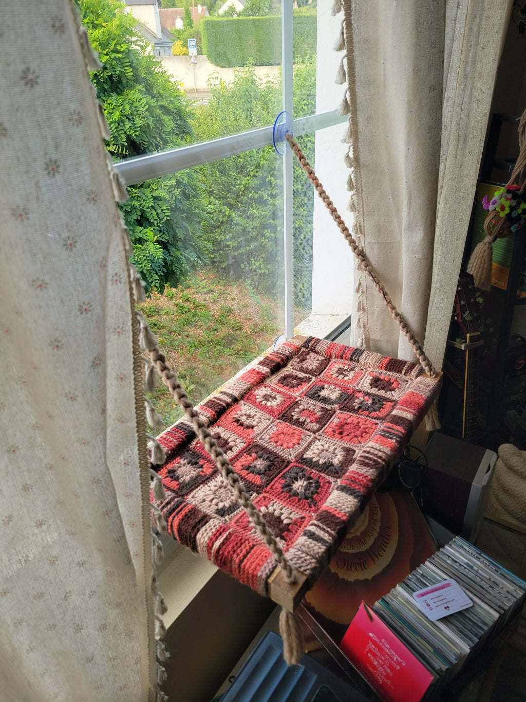 Hamac fenêtre chat modèle "Chamallow"